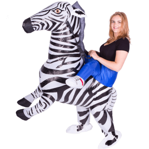 disfraz de cebra hinchable para mujer