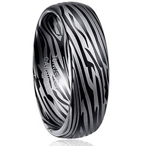 anillo de cebra unisex